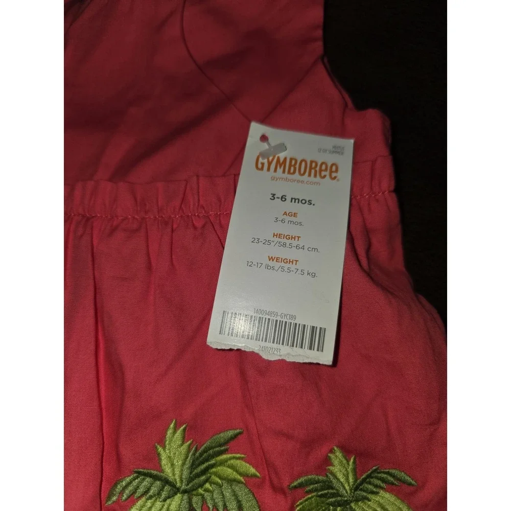 Gymboree aloha sunshine embroidered dress size 3 6 months nwt